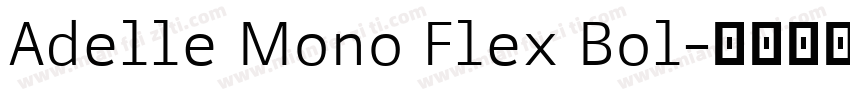 Adelle Mono Flex Bol字体转换